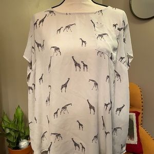 Flowy Giraffe Blouse